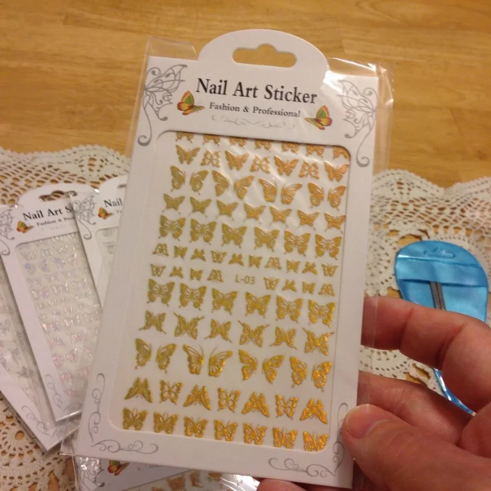 Butterflies  Nail Art Bundle with Tools, new items